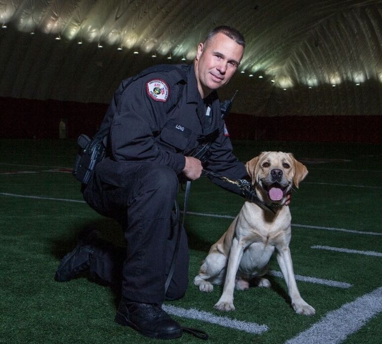 Lance Long and K-9 Dozer